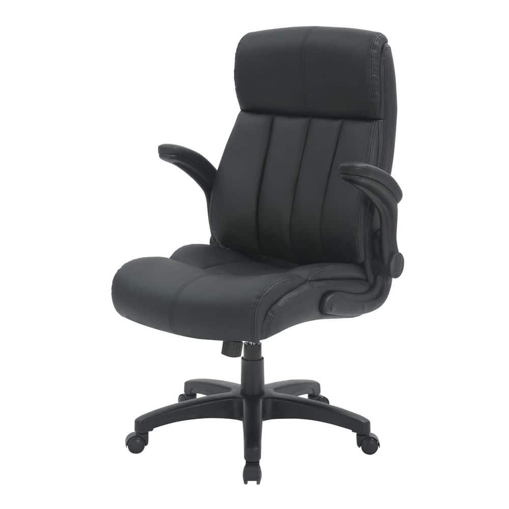Winston Porter Baillie Medium Back Executive Office Chair with Flip-Up Arms
