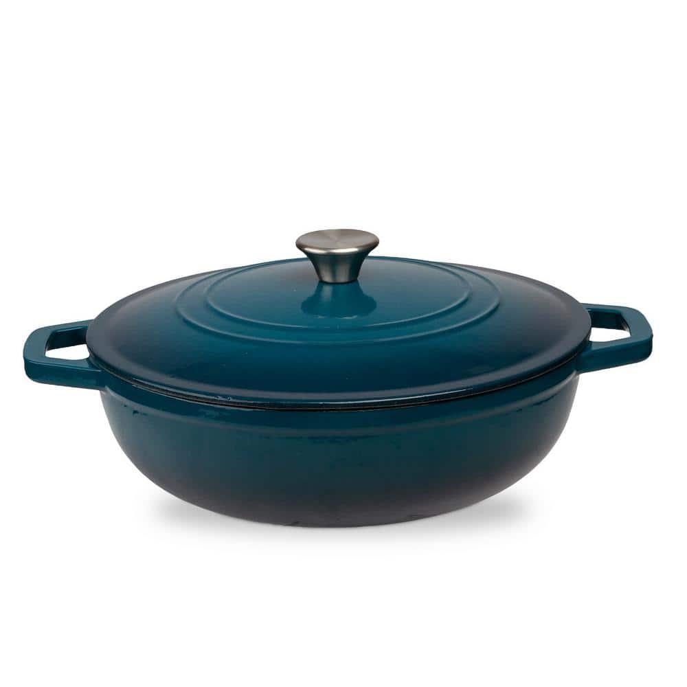 Lexi Home Lexi Home 5 qt. Enameled Cast Iron Round Braiser