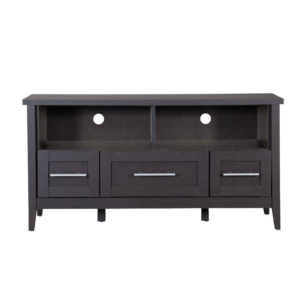 Baxton Studio Espresso TV StandThree Drawers