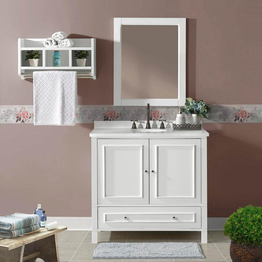 Williamsburg 36"W Transitional Style Vanity Cabinet With Soft Close Doors And Drawers