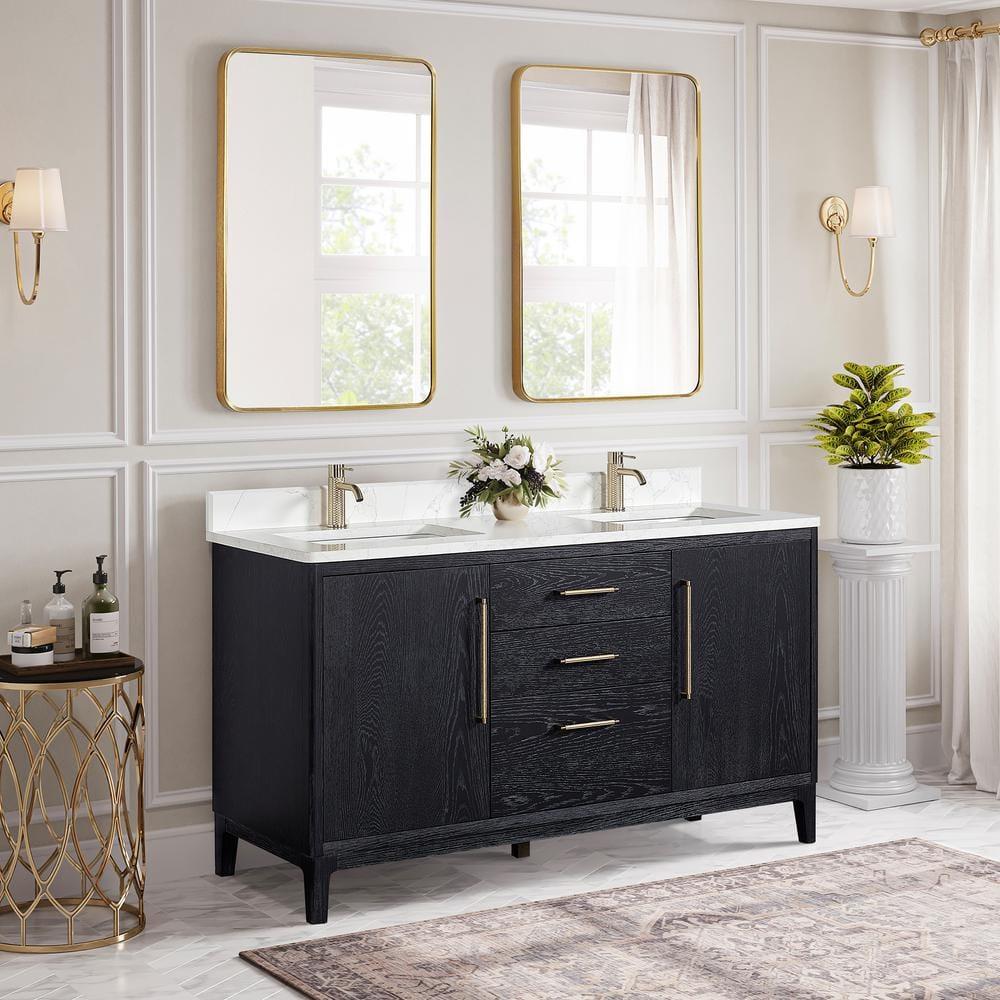 Langosta 60'' Free Standing Double Bathroom Vanity with Top