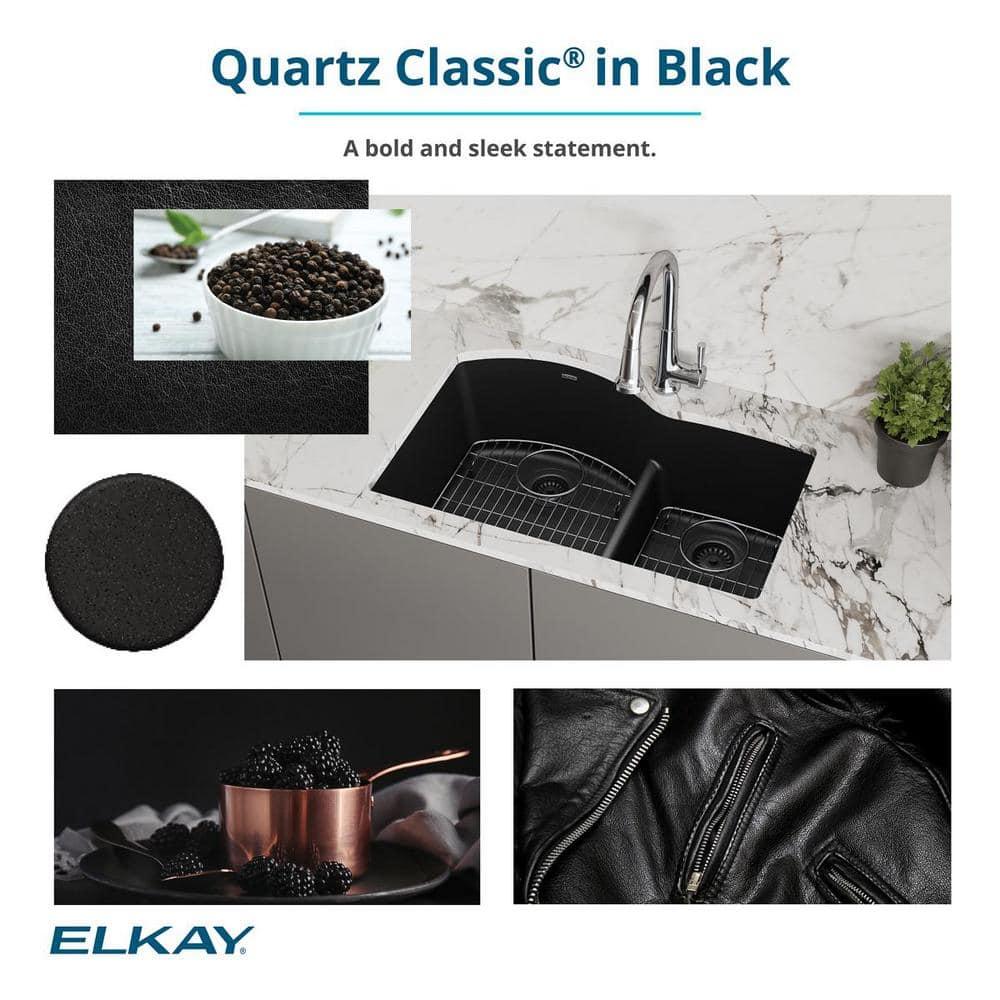 Quartz Classic 33" x 22" x 10" Double Basin Drop-In Kitchen Sink