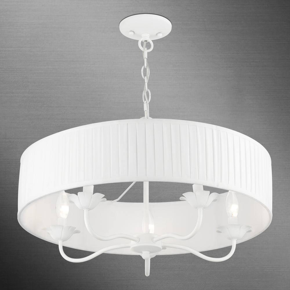 Livex Lighting Edinburgh 5 - Light Pendant in  White