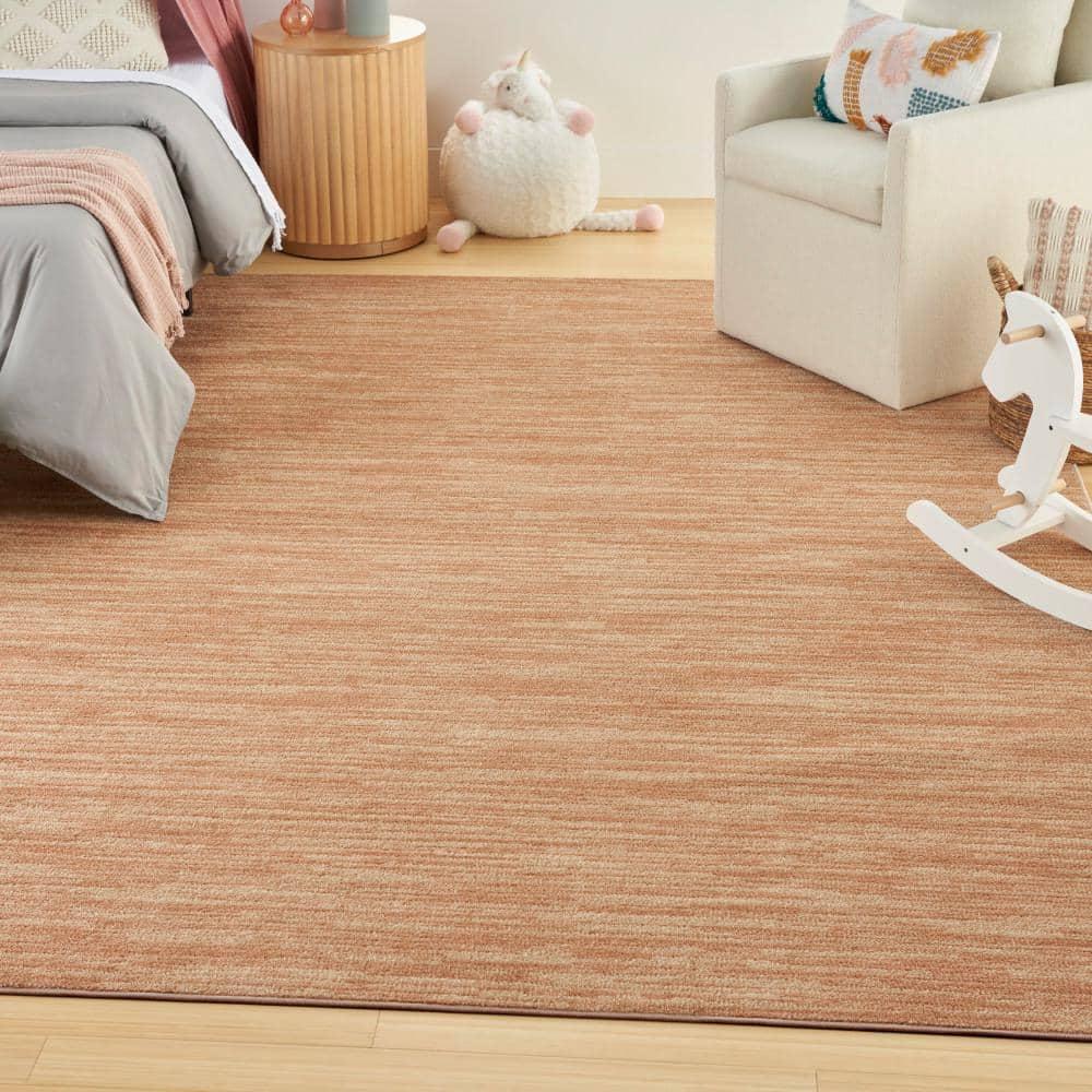 Nourison Essentials Easy Care Indoor Outdoor Area Rug - Rust 9' x 12'