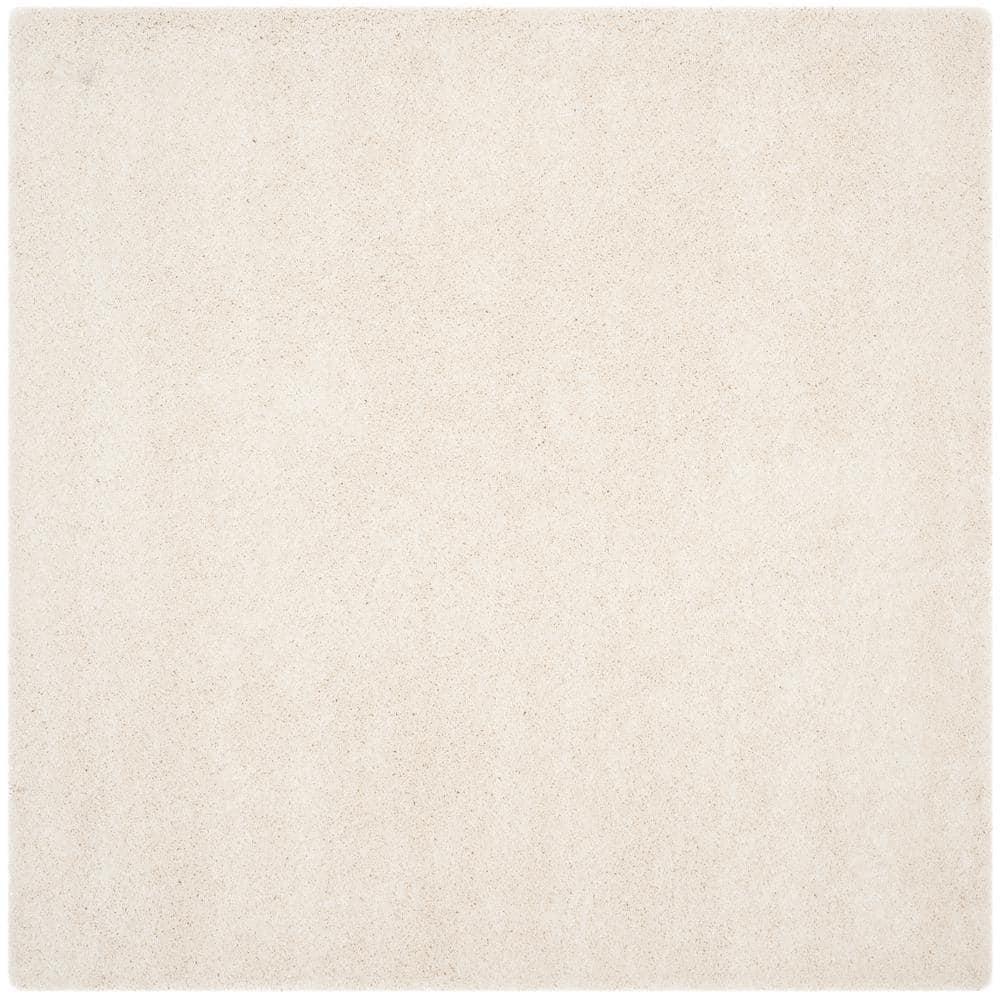 Milan Shag SG180 Power Loomed Indoor Area Rug - Ivory - 7'x7' - Safavieh