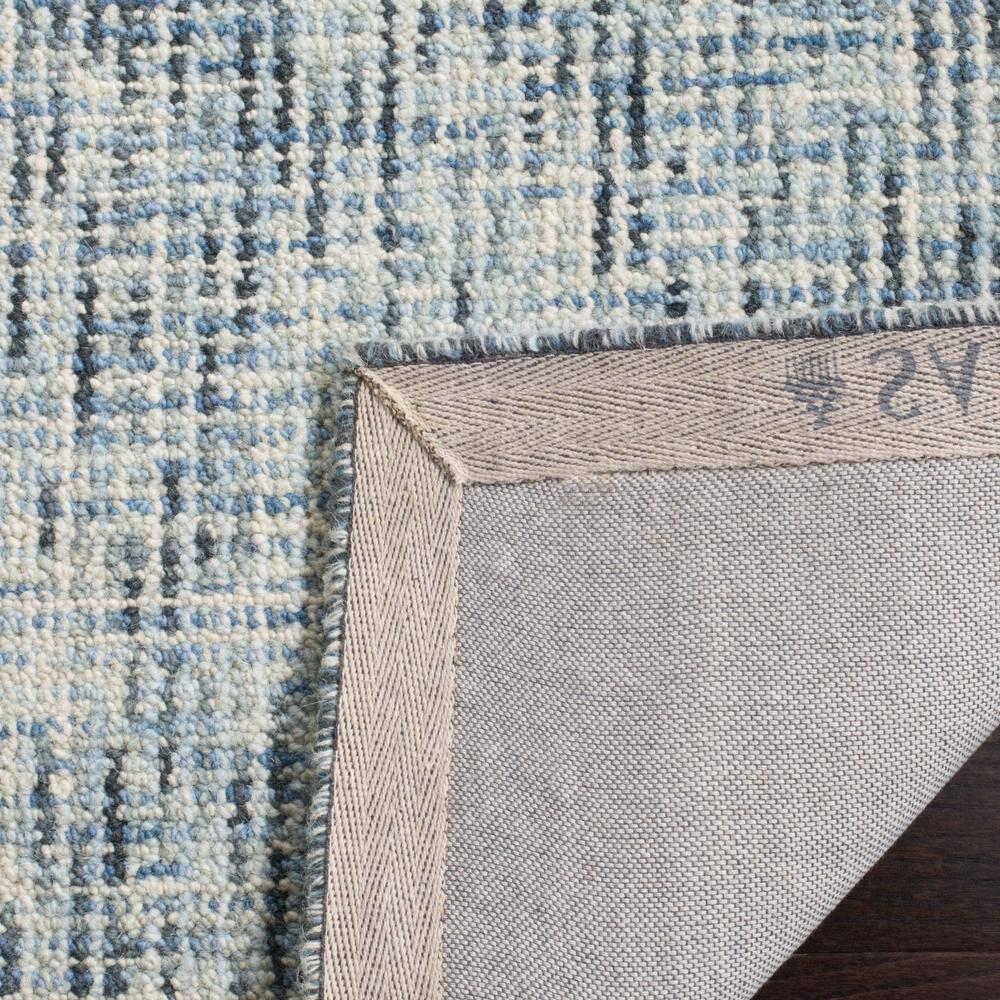 Abstract ABT468 Handmade Indoor Area Rug - Blue/Charcoal - 6'x6' - Safavieh