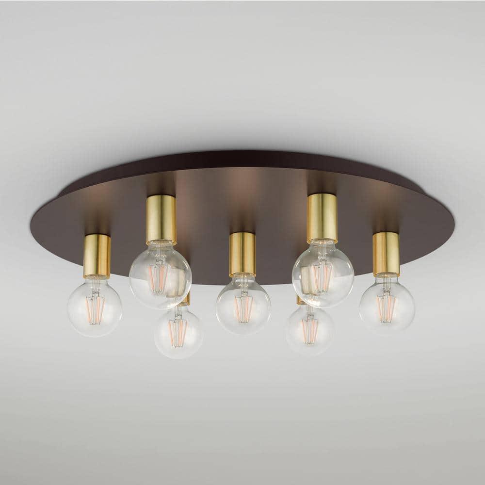 Livex Lighting Hillview 7 - Light Flush Mount in  Bronze