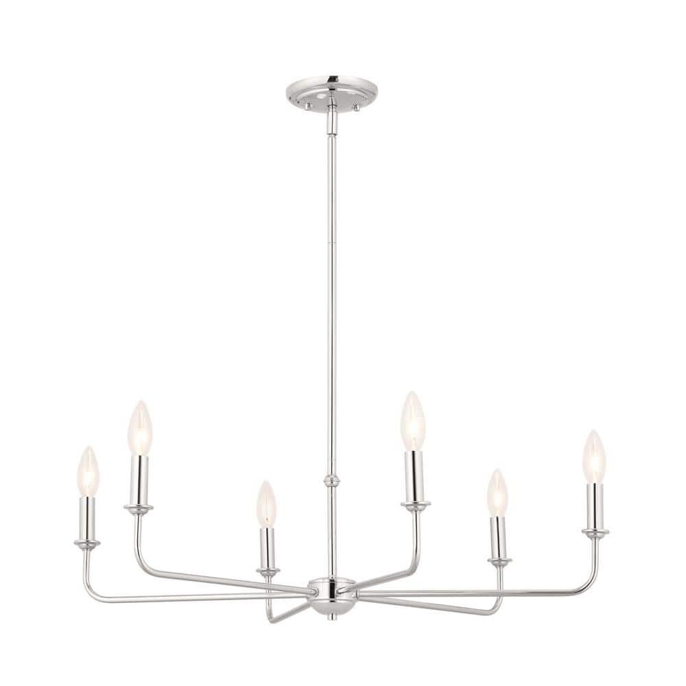 6 - Light Dimmable Classic / Traditional Chandelier