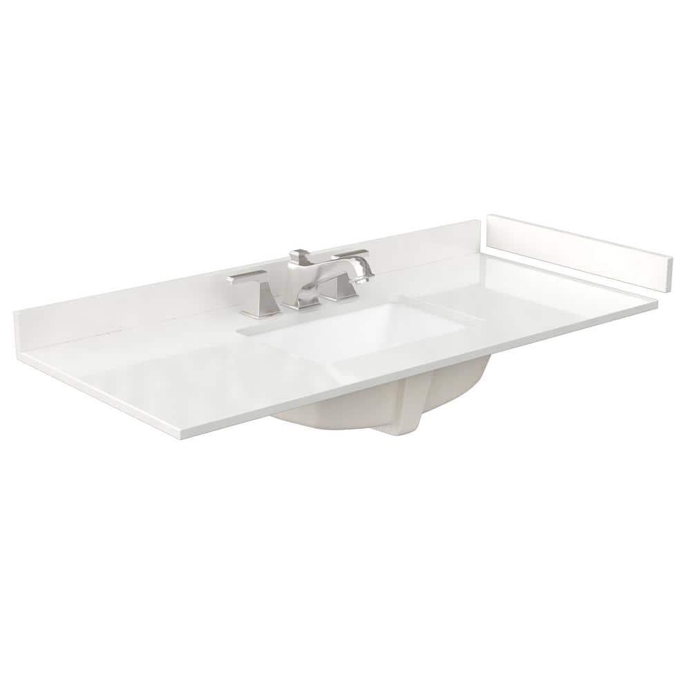 Wyndham Collection Avery 48'' Single Bathroom Vanity with Quartz Top