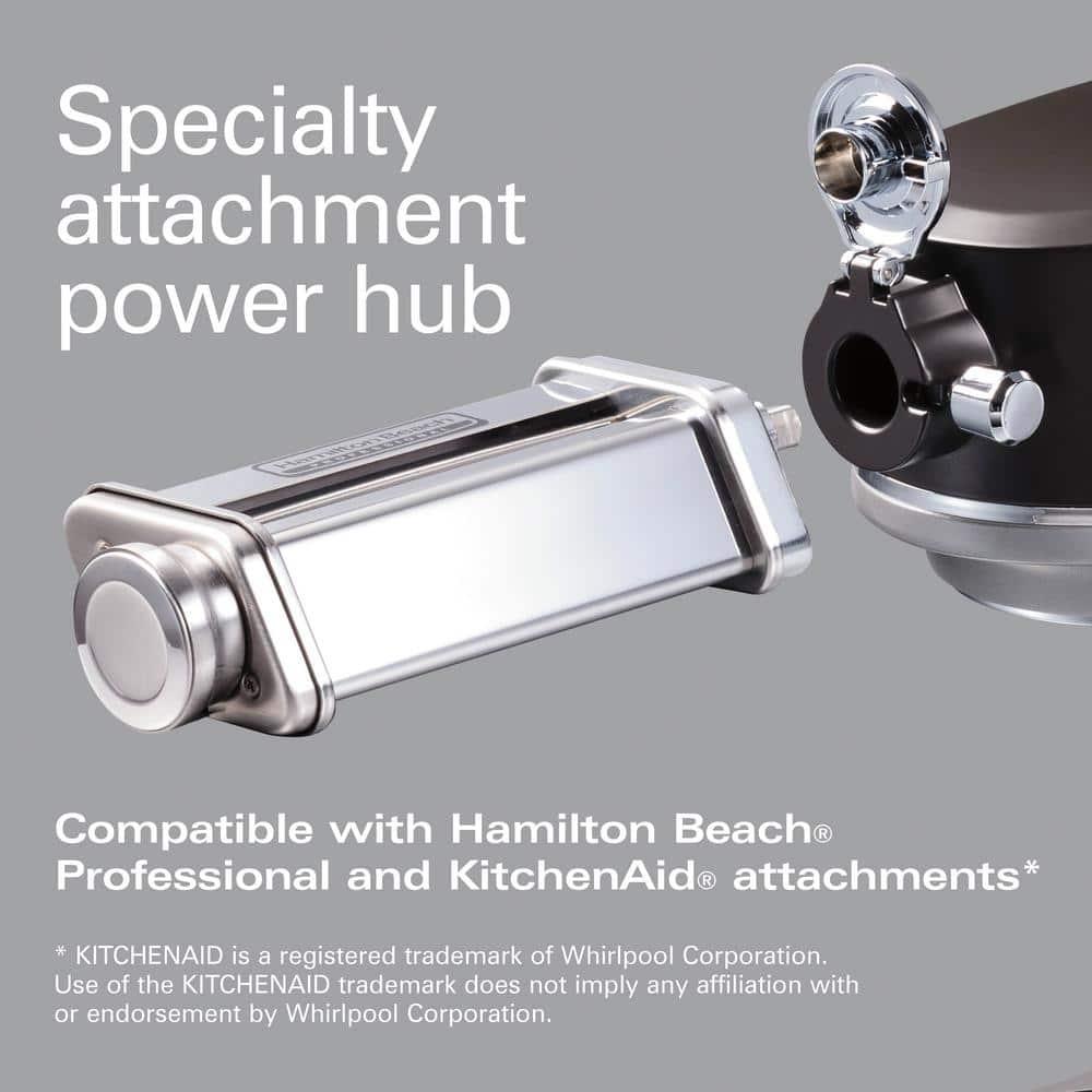 Hamilton Beach® Professional All-Metal Stand Mixer with Specialty Attachment Hub 5 Quart