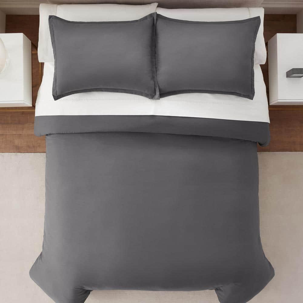 Serta Serta Simply Clean Antimicrobial 3 Piece Duvet Cover Set