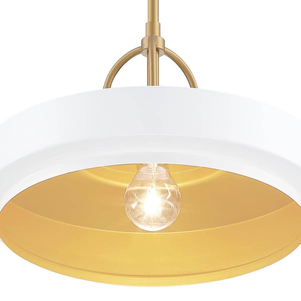 Designers Fountain Odea 14 inch 1-Light Matte White Transitional Pendant Light, D295M-14P-MW