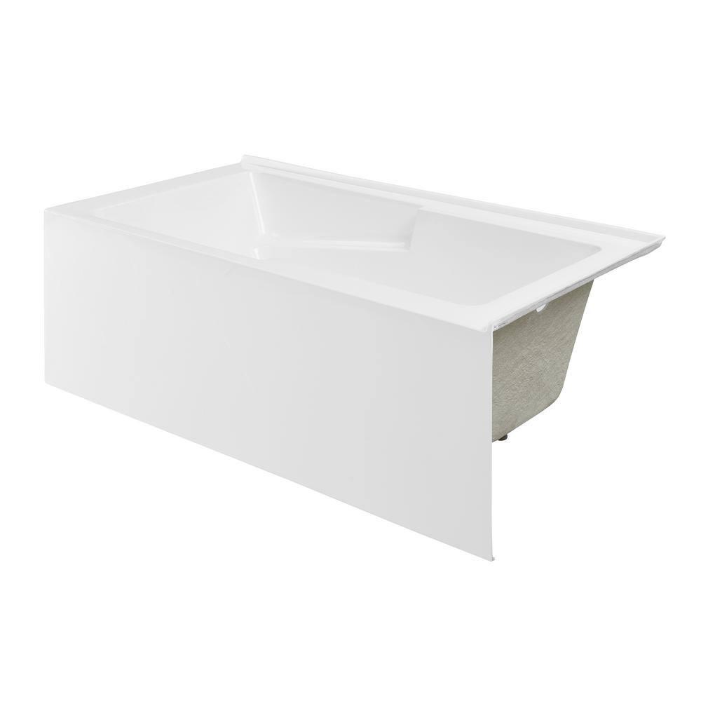 Claire 60" x 32" Alcove Tub with Corner Apron
