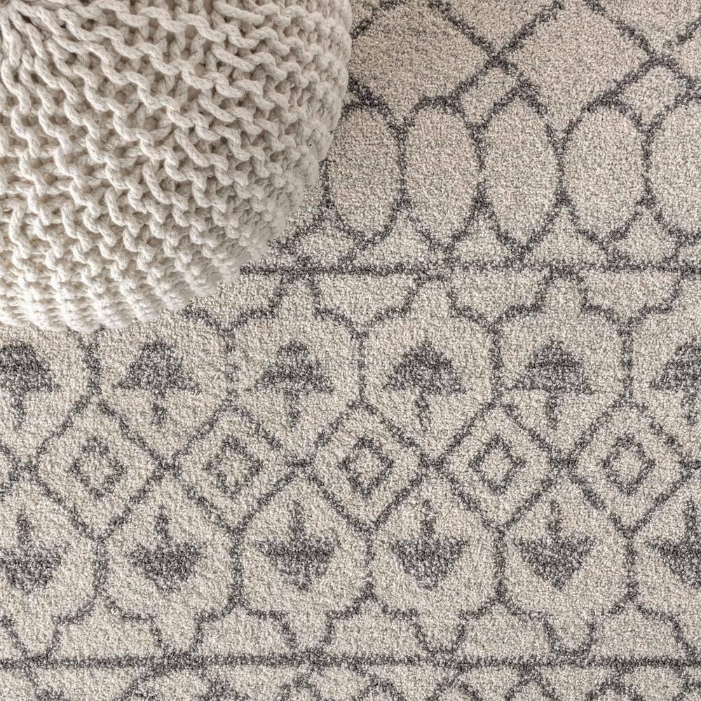 8'x10' Izil Moroccan Beni Souk Area Rug, Cream/Gray - JONATHAN Y