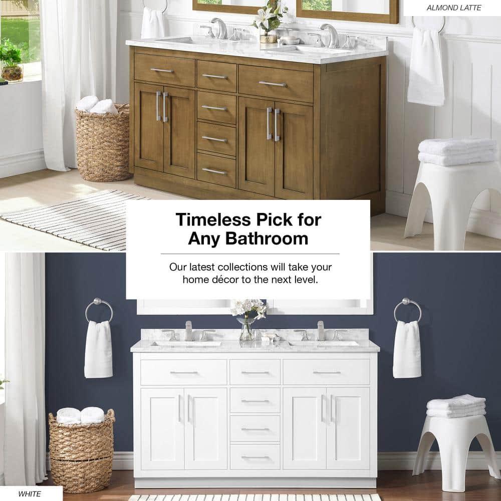 OVE Decors Athea 60 in. W Bath Vanity with Premium Countertop and Power Bar