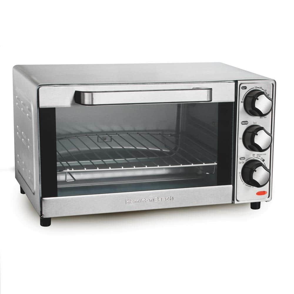 Hamilton Beach® Large 4-Slice Countertop Toaster Oven & Pizza Maker & Reviews | Wayfair