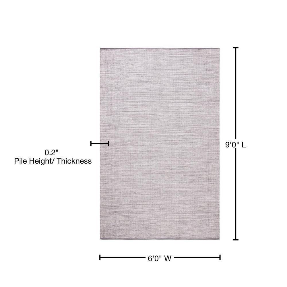 Montauk MTK250 Hand Woven, Flat Weave Indoor Area Rug - Silver - 6'x9' - Safavieh