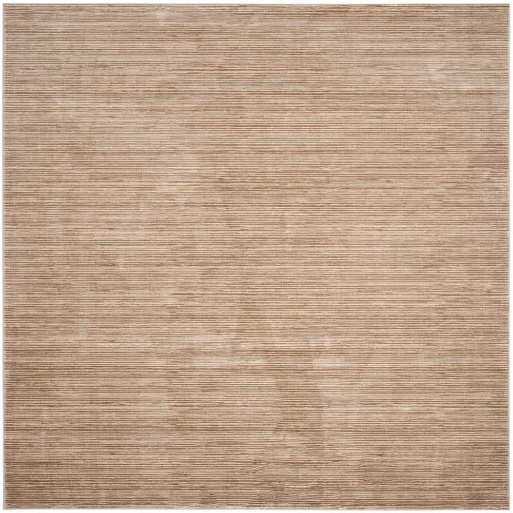 Vision VSN606 Power Loomed Area Rug - Light Brown - 6'7"x6'7" - Safavieh.