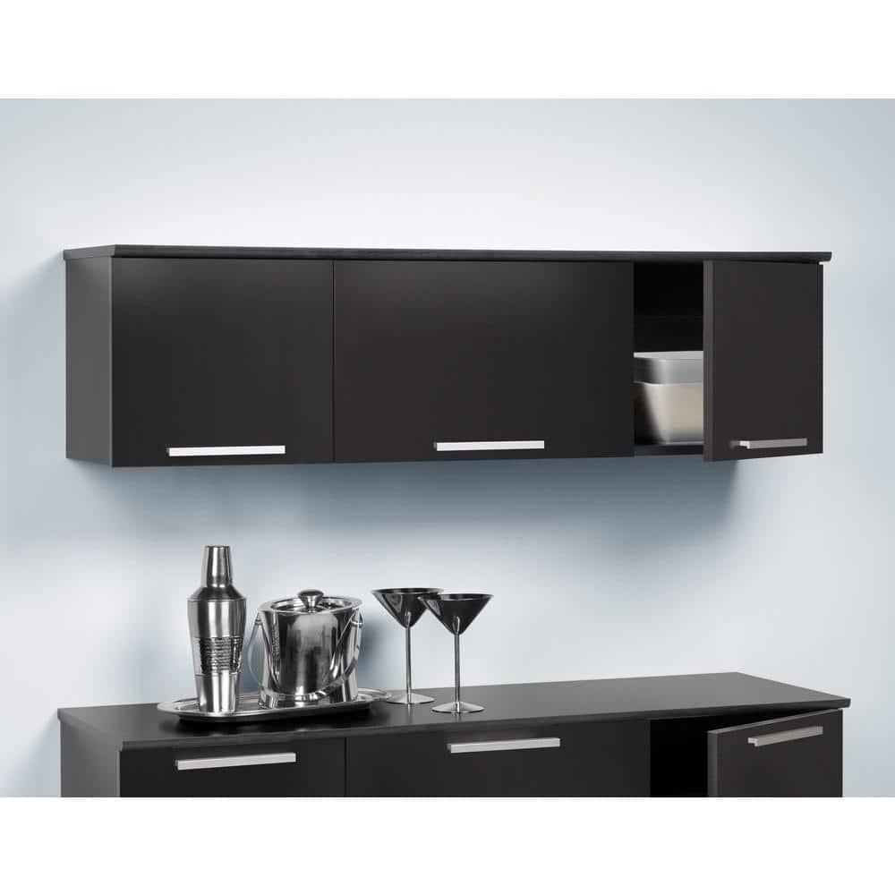47.25'' W x 13'' H Black Standard Wall Cabinet Ready-to-Assemble