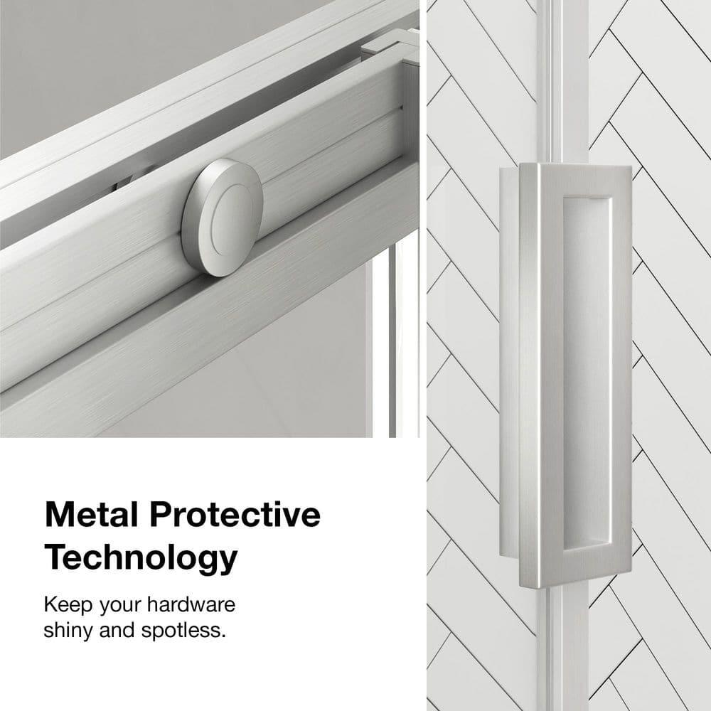 Ove Decors Stanford 48 In. W X 74 In. H Sliding Clear Straight Alcove Shower Door