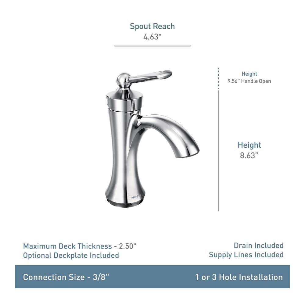 Wynford Single Hole Bathroom Faucet with Drain Assembly