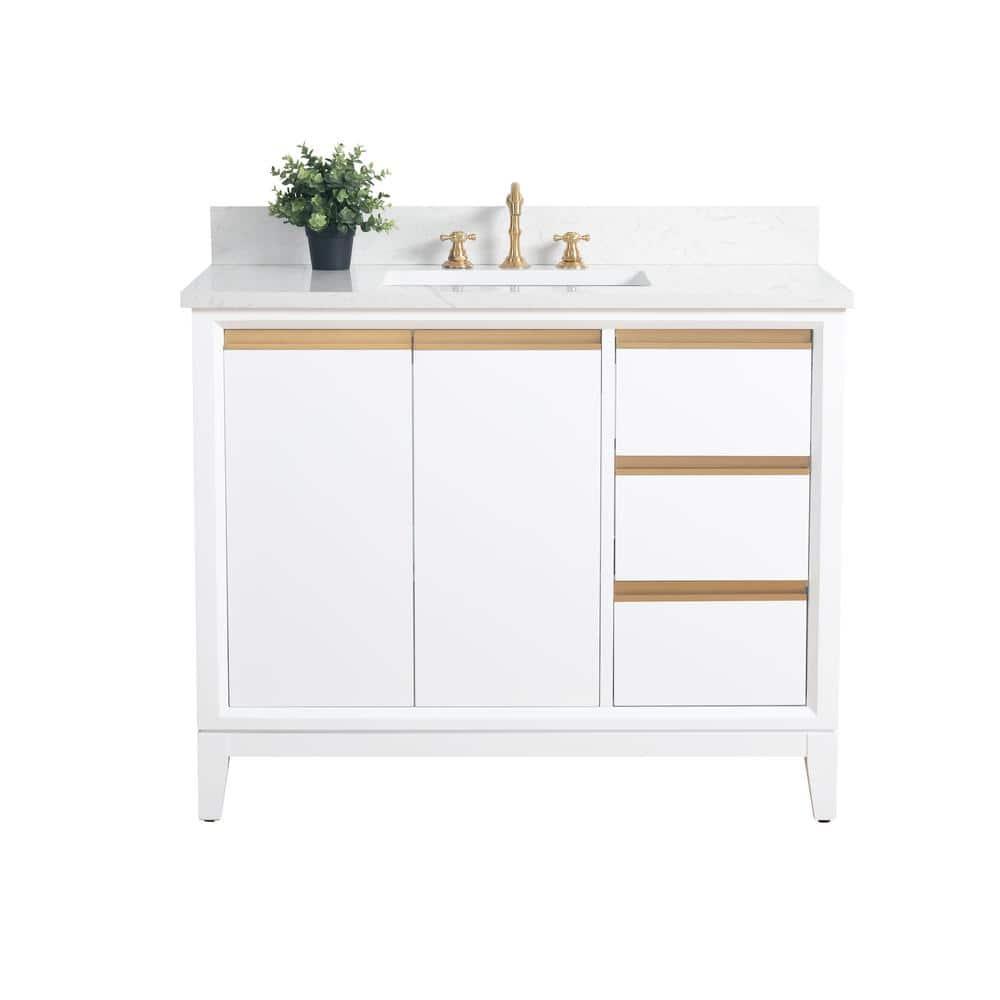 42 Single Bathroom Vanity with Top