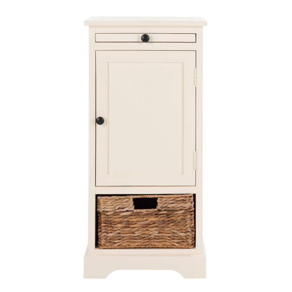 Raven Storage Unit - AMH5703 - Distressed Cream - Safavieh Couture