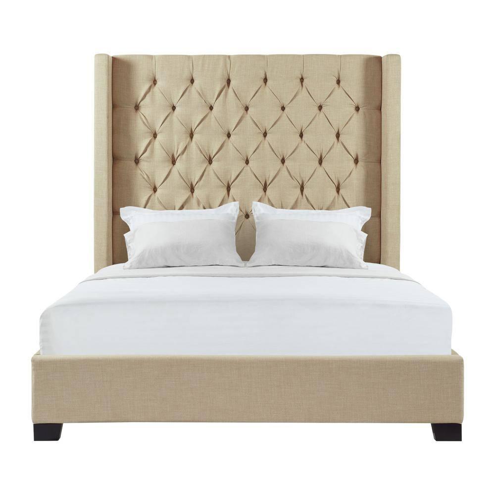 Arden Upholstered Wingback Bed