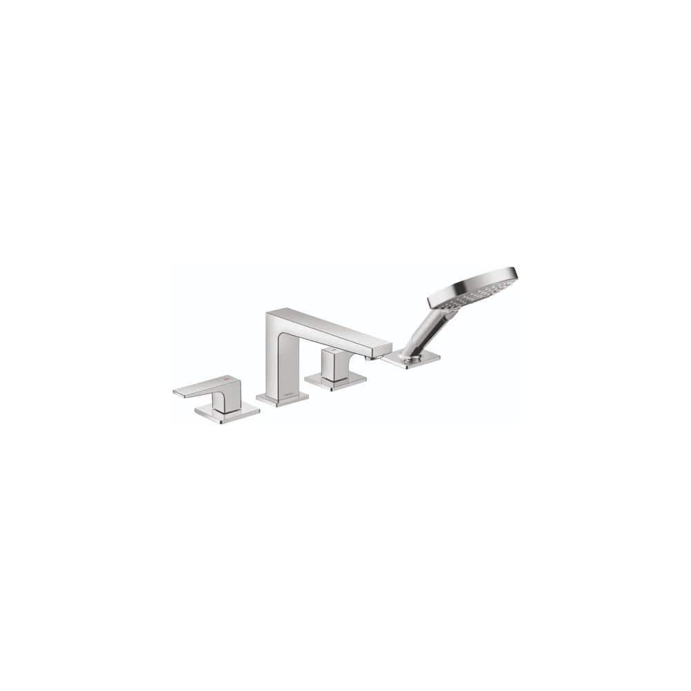 Metropol 4-Hole Roman Tub Set Trim With Lever Handles and 1.75 GPM Handshower Trim Set Only