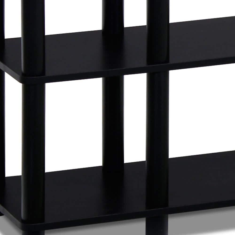 Furinno L-Shelf Open Decorative Bookshelf Multipurpose Bookcase,Espresso