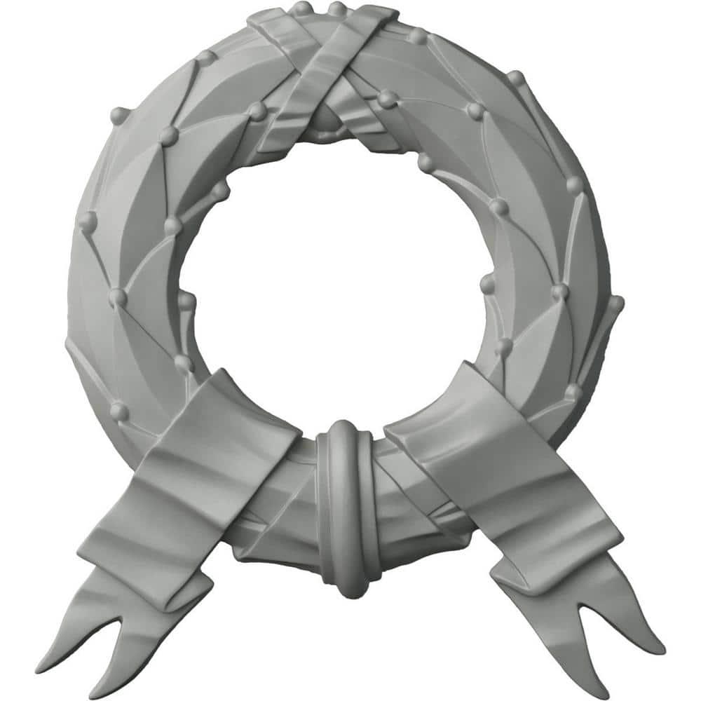 Wreath 11.38'' H x 10.25'' W x 1'' D Urethane Onlay Scroll