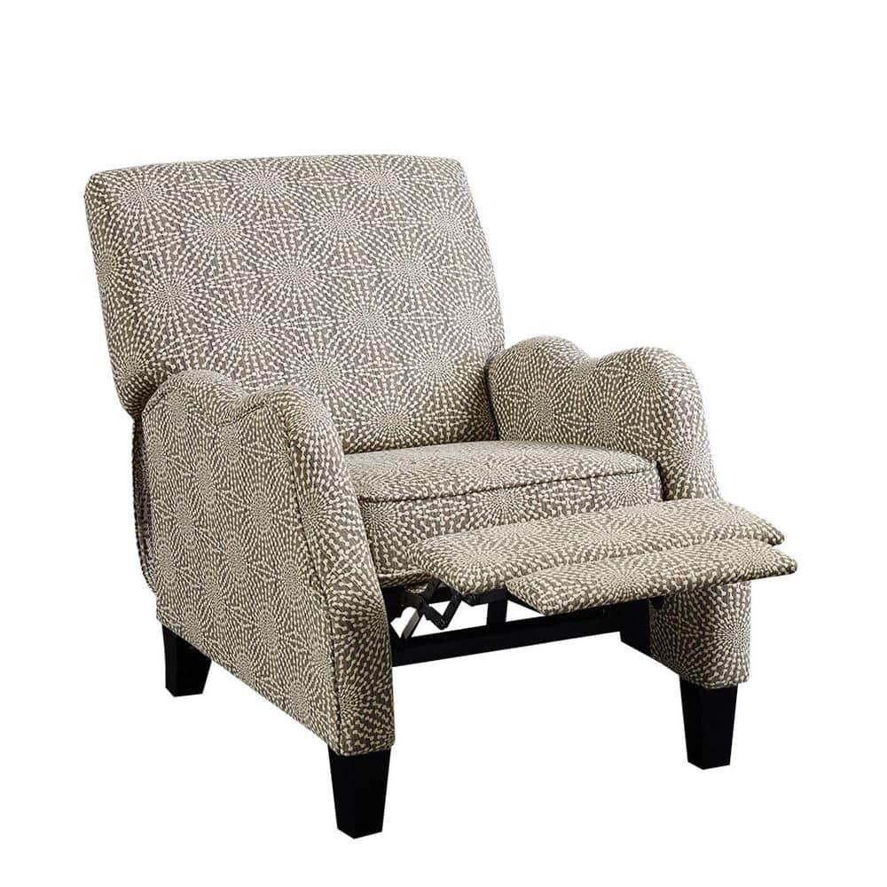 Hoffman Push Back Recliner Beige Multi See below