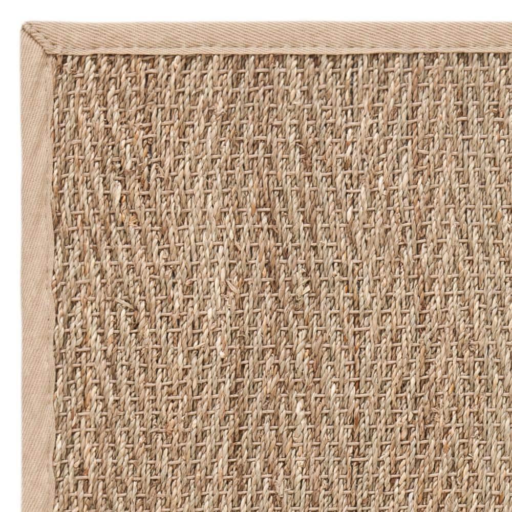 Natural Fiber Seagrass Solid Color Rug
