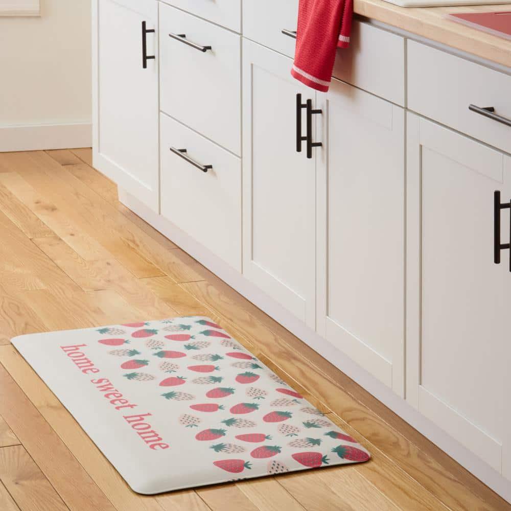 Sur La Table Kitchen Essentials SUR LA TABLE KITCHEN ESSENTIALS Home Sweet Home Quirky Strawberries Fruit Kitchen Mat Cream