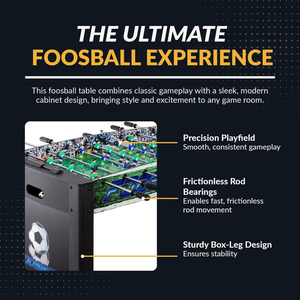 Hathaway Playoff 4-Foot Foosball Table, with Analog Scoring and Leg Levelers