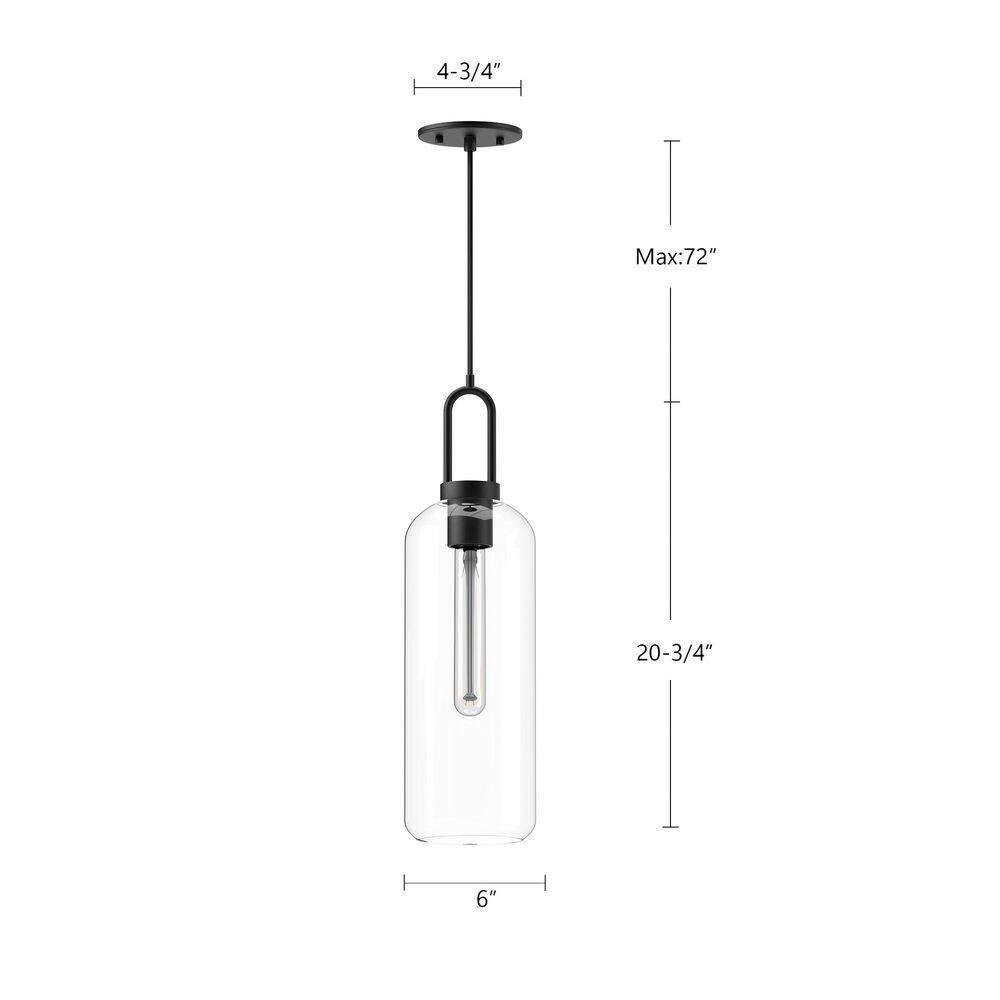 Soji Mini 6'' Aged Gold and Brushed Nickel Japanese Lantern Pendant