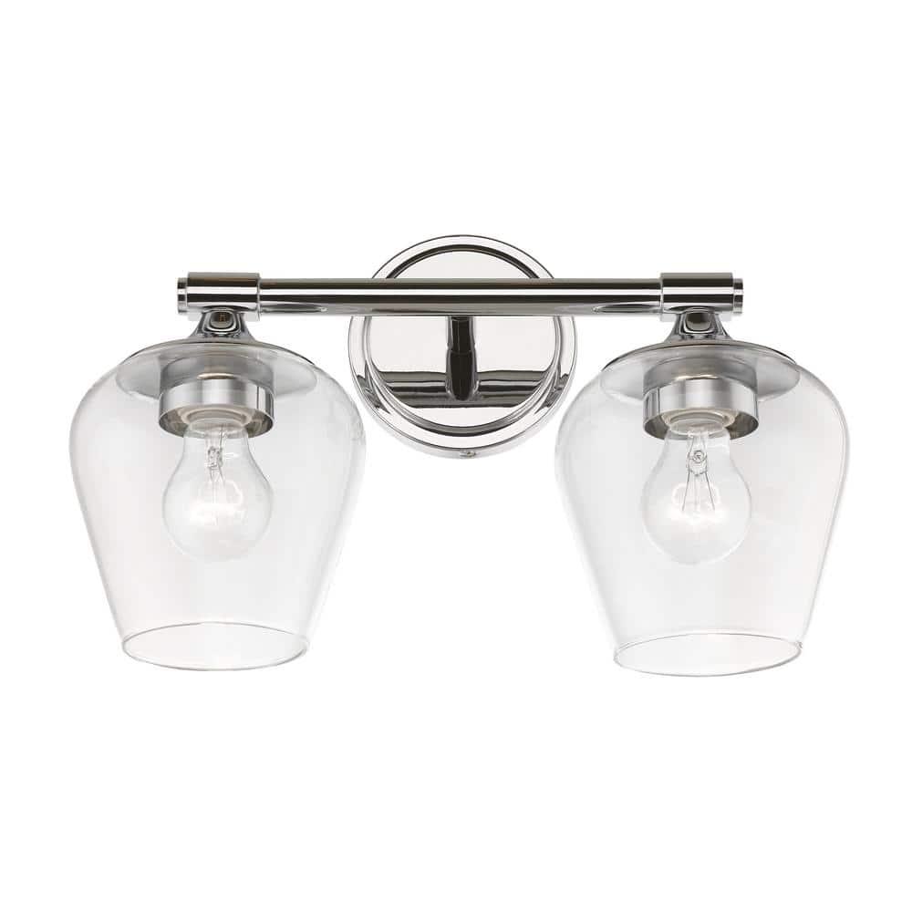 Livex Lighting Willow 2 - Light Vanity in  Polished Chrome