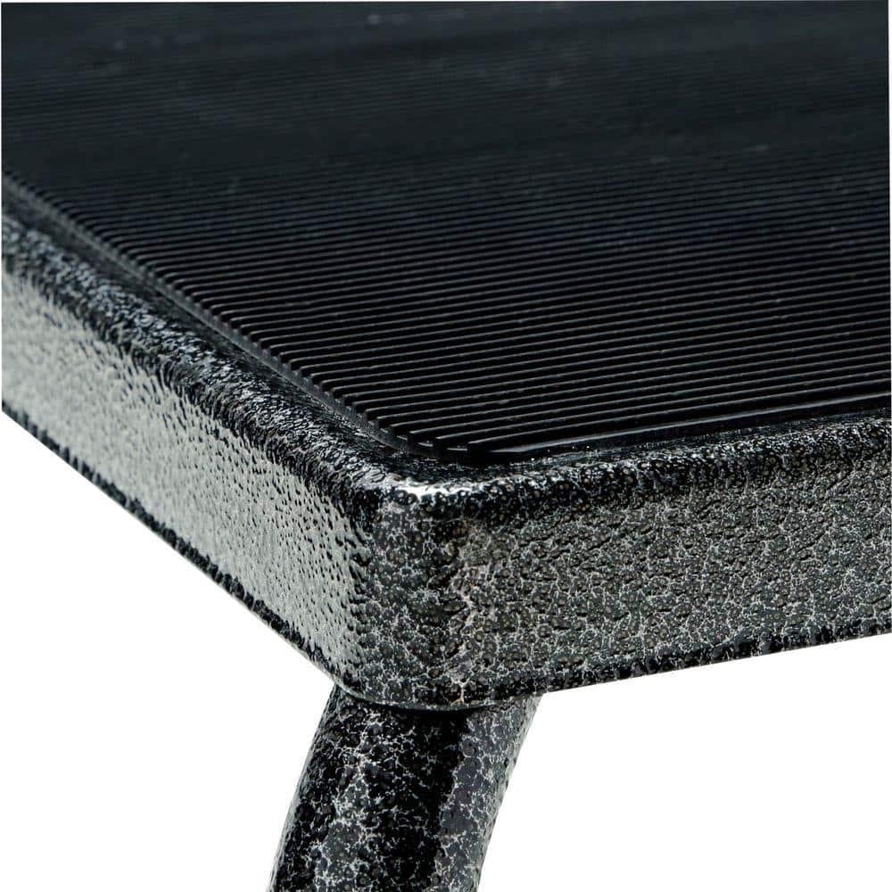 Drive Medical Step Stool, Steel Frame, Ribbed Rubber Platform, 9 Inches High, 11 x 14 Inch Platform, 300 lbs. Weight Capacity