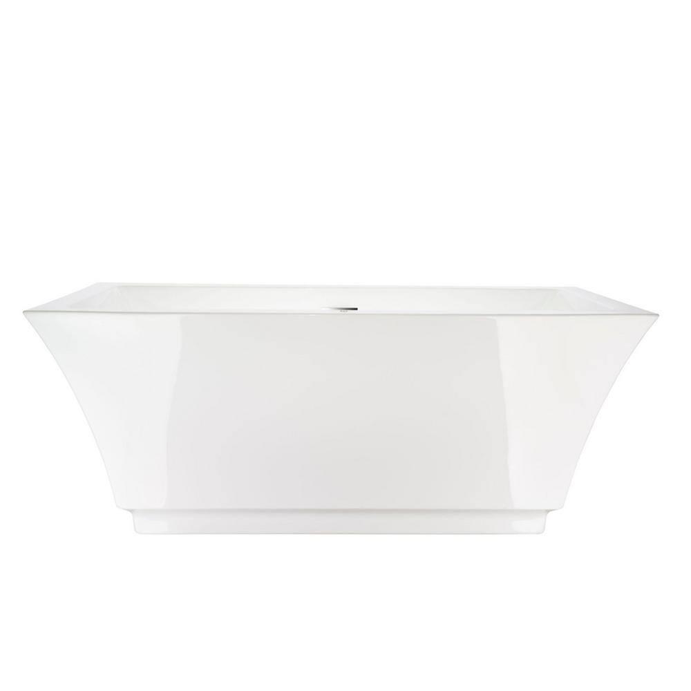 Orion 59'' x 30'' Freestanding Soaking Acrylic Bathtub