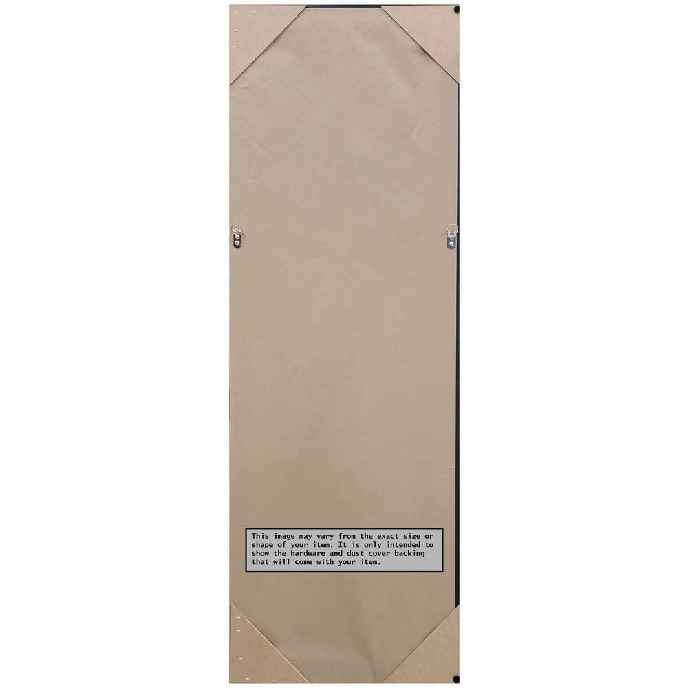 20" x 54" Non-Beveled Parlor Gold Full Length on The Door Mirror - Amanti Art: Includes Hooks, Polystyrene Frame, No Assembly Required