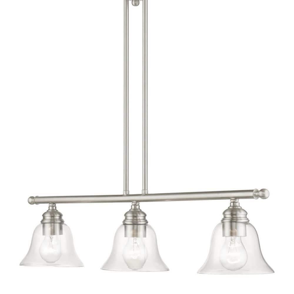 Livex Lighting Moreland 3 - Light Chandelier in  Brushed Nickel