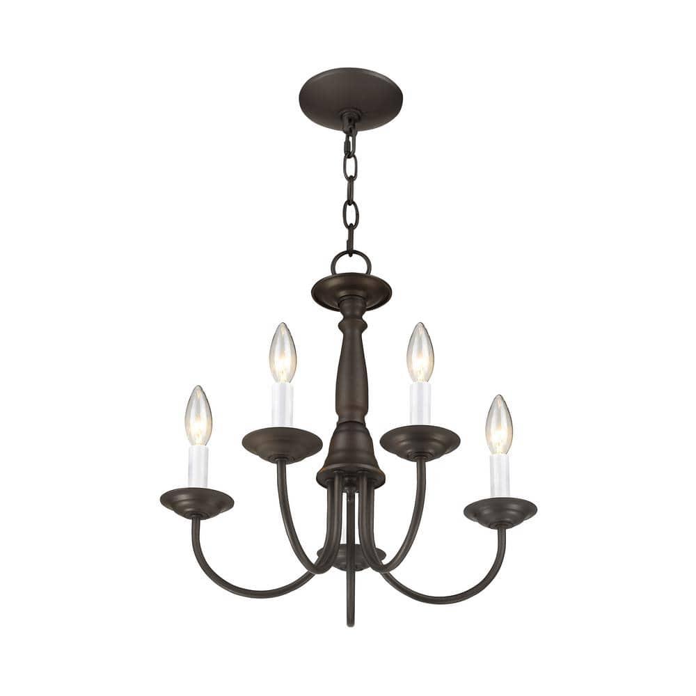 Livex Lighting Home Basics 5 - Light Chandelier in  Bronze