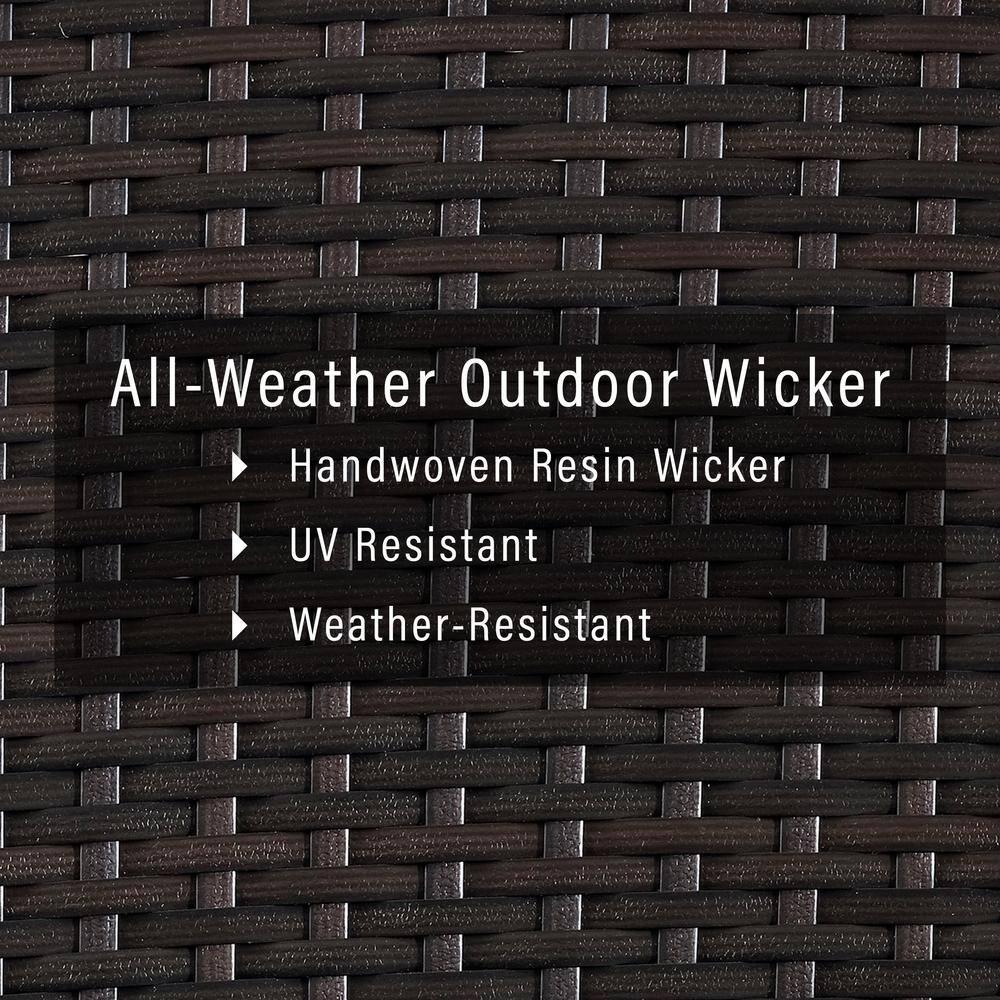Palm Harbor 2pc Outdoor Wicker Seating Set with Gray Cushions - Two Outdoor Wicker Chairs - Crosley