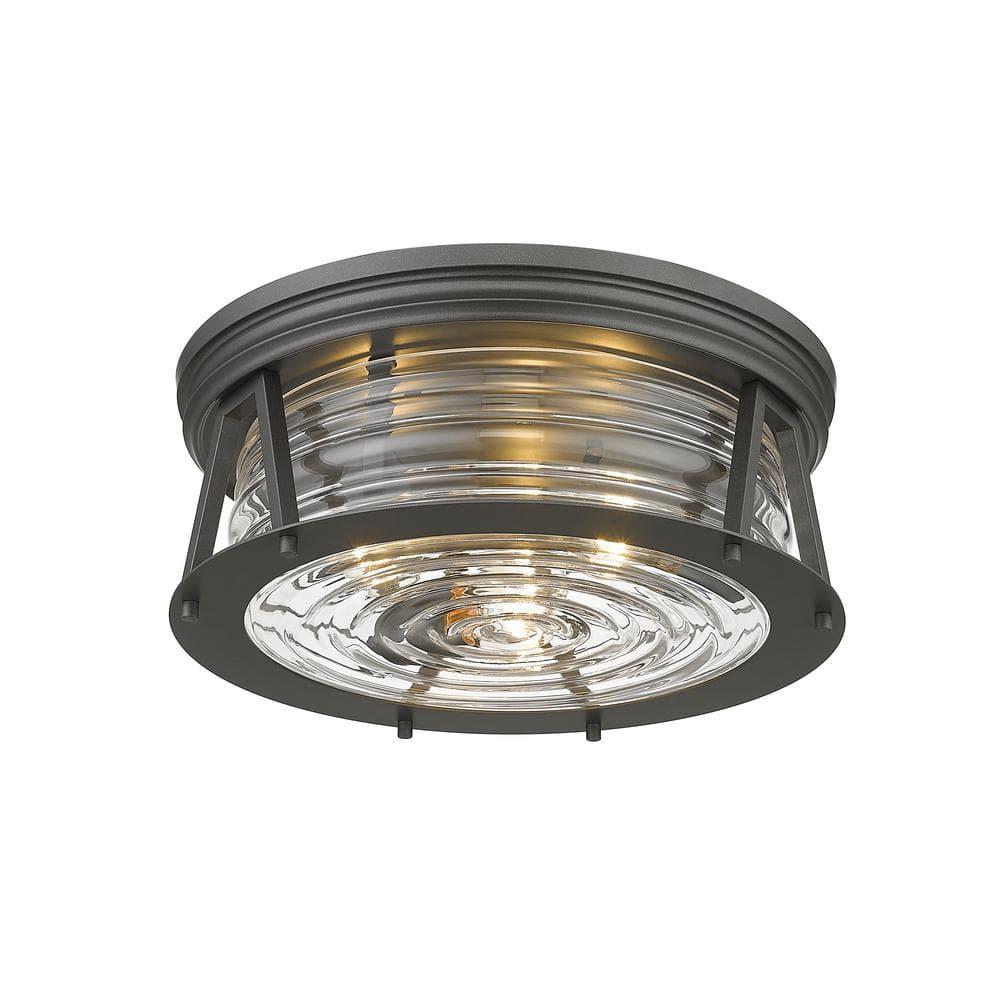 Z-Lite Cape Harbor 3 - Light Flush Mount in  Bronze