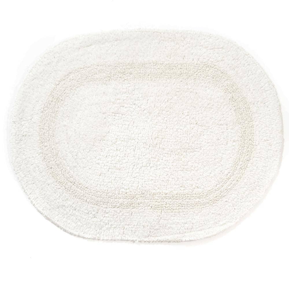 Chesapeake Oval Tub Mat Ivory (17"x24")