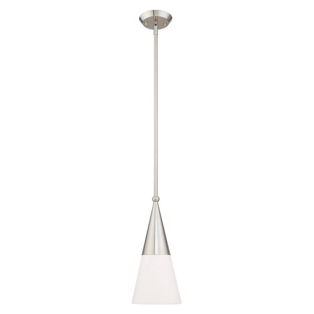 Livex Lighting Stockholm 1 - Light Pendant in  Brushed Nickel