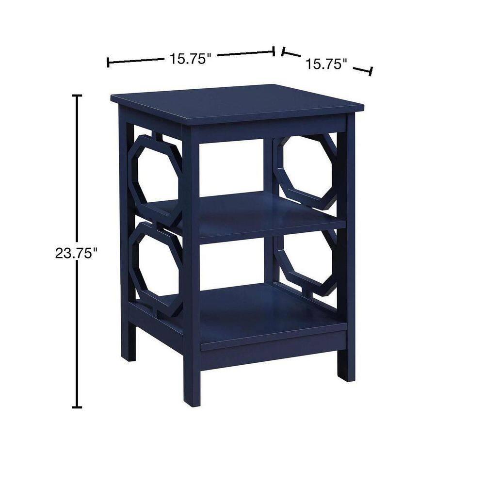 Omega End Table, Cobalt Blue