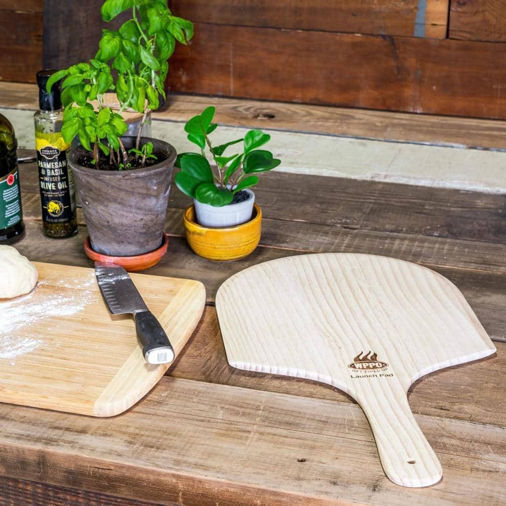 14 in. Square New Zealand Wooden Pizza Peel Outdoor Specialty Grill Accessory (2-Pack)