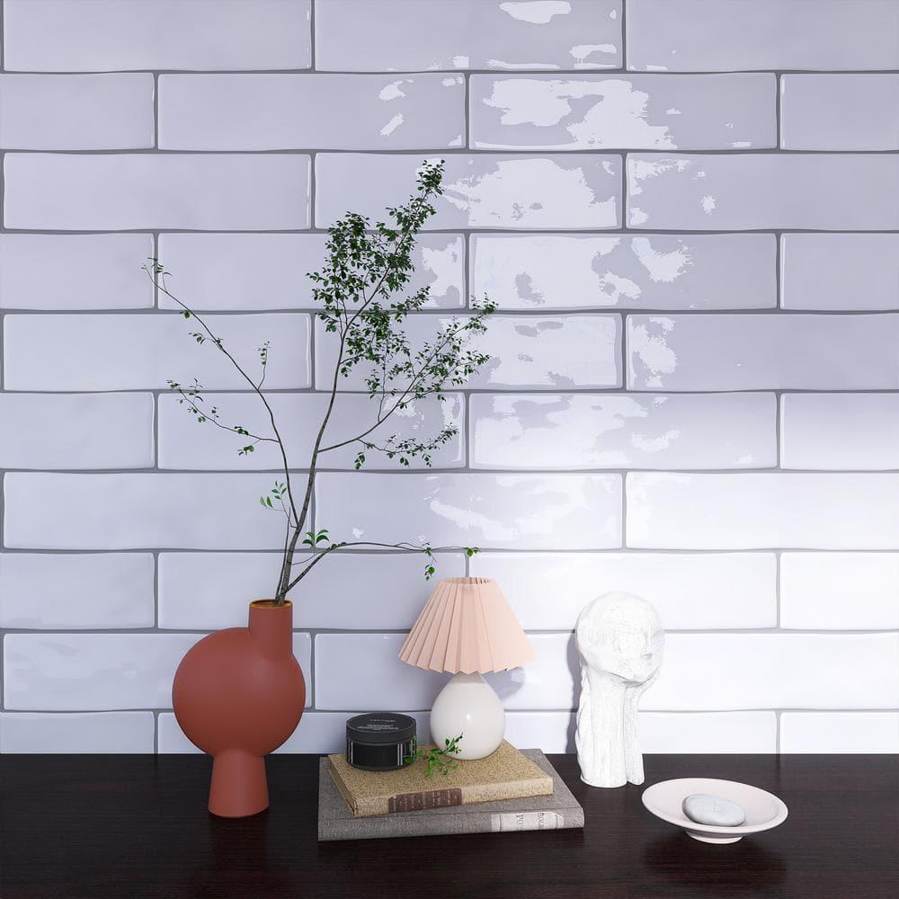 Kezma 3 in. x 12 in. Ceramic Subway Wall Tile