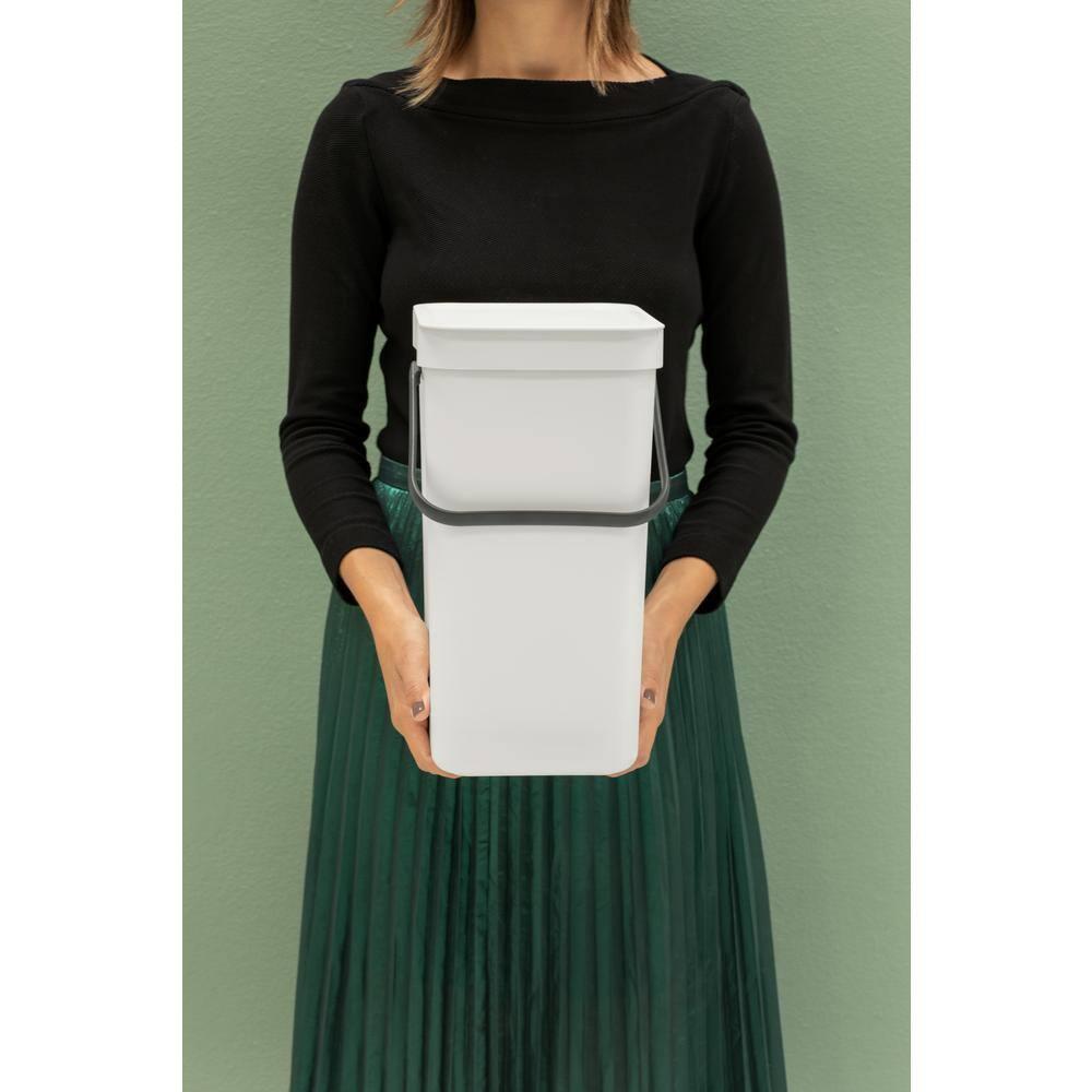 Brabantia Sort & Go Plastic Recycling Bin, 3.2 Gallon